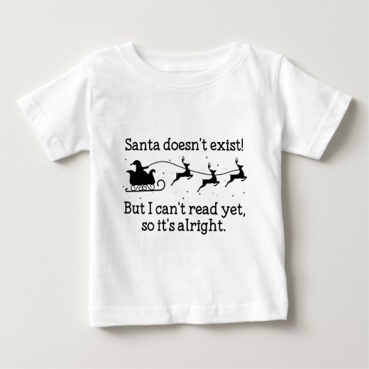 Santa existiert nicht! baby t-shirt (Vorderseite)