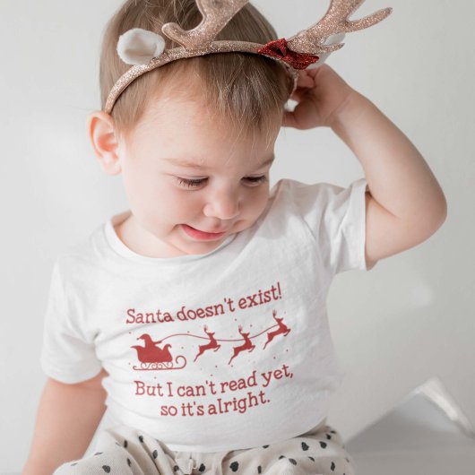 Santa existiert nicht! baby t-shirt