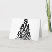 Santa existiert nicht feiertagskarte (Rückseite)