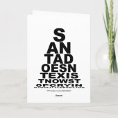 Santa existiert nicht feiertagskarte (Rückseite)