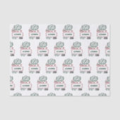 Santa Express Lieferung für (Individuelle Name) We Seidenpapier (Vorderseite)