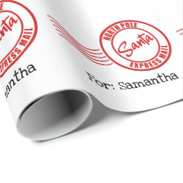 Santa Express Post Nordpol Lieferung Geschenkpapier