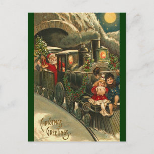 Santa Express Postcard - Weihnachten Postkarte