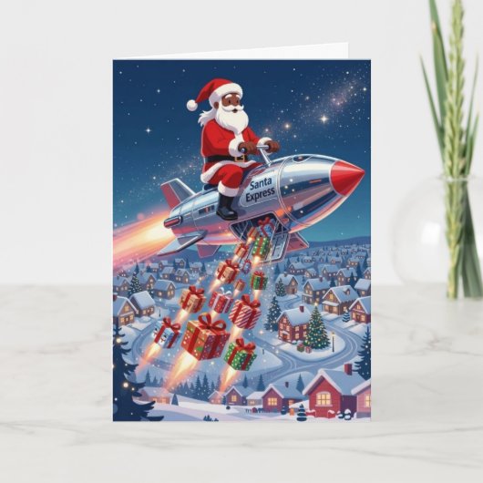 Santa Express Weihnachtskarte Feiertagskarte (Vorderseite)