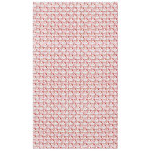 Santa Face Circles, Red Stripes-TABLECLOTH 60x104 Tischdecke (Vorderseite)