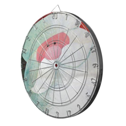 Santa Face Dartscheibe (Vorderseite rechts)