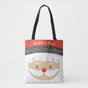 Santa Face Design Totbeutel Tasche