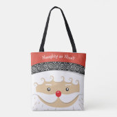Santa Face Design Totbeutel Tasche (Rückseite)