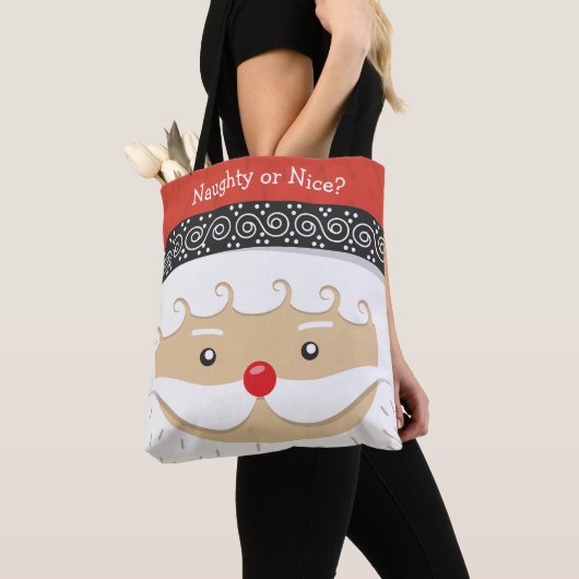 Santa Face Design Totbeutel Tasche (Von Nahem)
