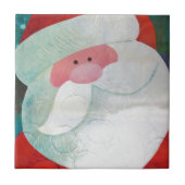 Santa Face Fliese (Vorderseite)
