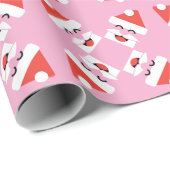Santa Face Geschenkpapier (Rolleneckpunkt)