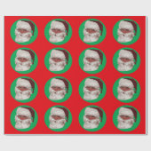 Santa Face Geschenkpapier (Flach)