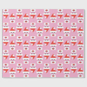 Santa Face Geschenkpapier (Flach)