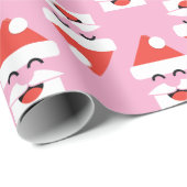 Santa Face Geschenkpapier (Rolleneckpunkt)