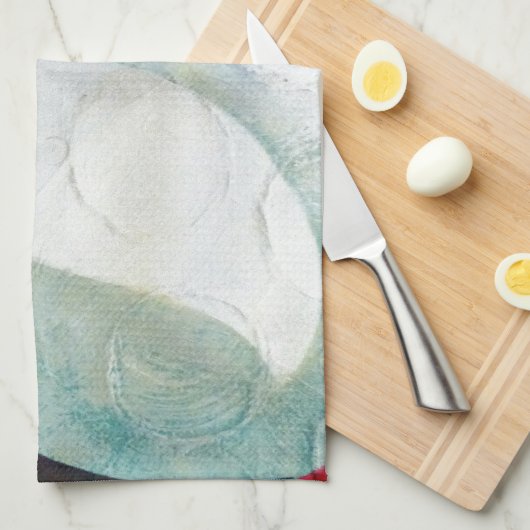 Santa Face Geschirrtuch (Viertel Falte)