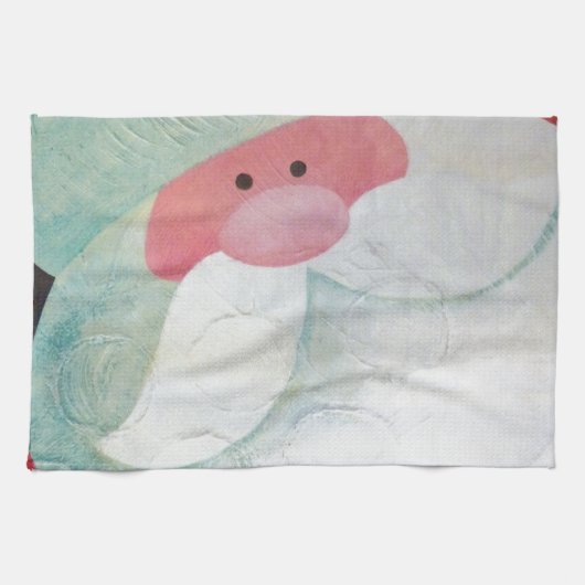 Santa Face Geschirrtuch (Horizontal)