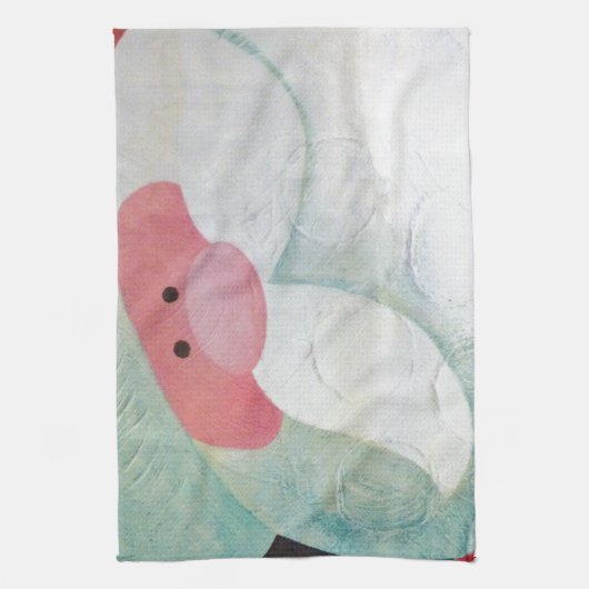 Santa Face Geschirrtuch (Vertikal)