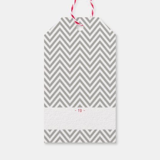 SANTA FACE Hipster Festliche Weihnachten Modernes Geschenkanhänger (Rückseite)