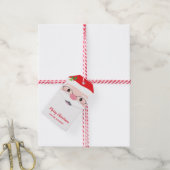 SANTA FACE Hipster Festliche Weihnachten Modernes Geschenkanhänger (Mit Garn)