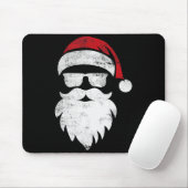 Santa Face Hipster Style Funny Christmas Pajamas Mousepad (Mit Mouse)