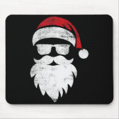 Santa Face Hipster Style Funny Christmas Pajamas Mousepad (Vorne)