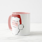 Santa Face | Ho, Ho, Ho Tasse (Vorderseite Links)