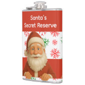 Santa Face | North Pole Spirits Christmas Vinyl Wr Flachmann (Links)