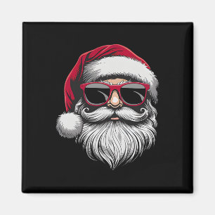 Santa Face Retro feiert Weihnachts-Shirts für Mäus Magnet