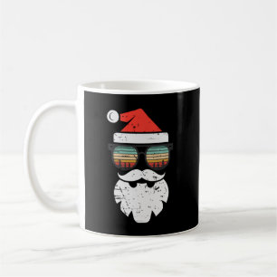 Santa Face Retro Sonnenbrille Weihnachten Cool Fun Kaffeetasse