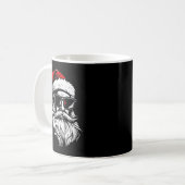 Santa Face Retro Sungles Christmas Xmas Men Kaffeetasse (Vorderseite Links)