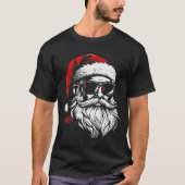 Santa Face Retro Sungles Christmas Xmas Men T-Shirt (Vorderseite)