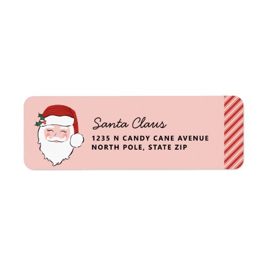 Santa Face | Rosa und Rot (Vorne)