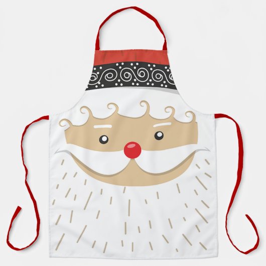 Santa Face Schürze (Vorderseite)
