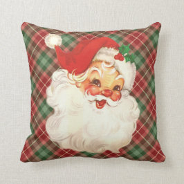 Santa Face Vintag Pillow Kissen