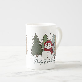 Santa Faces Frohe Weihnachten und glückliches Neue Zweifarbige Tasse