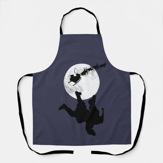 Santa Fallin' Vollmond Schürze (Vorderseite)