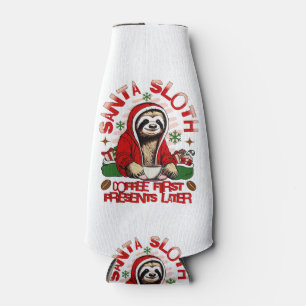 Santa Faultier, der Kaffee trinkt Santa Faultier, Flaschenkühler