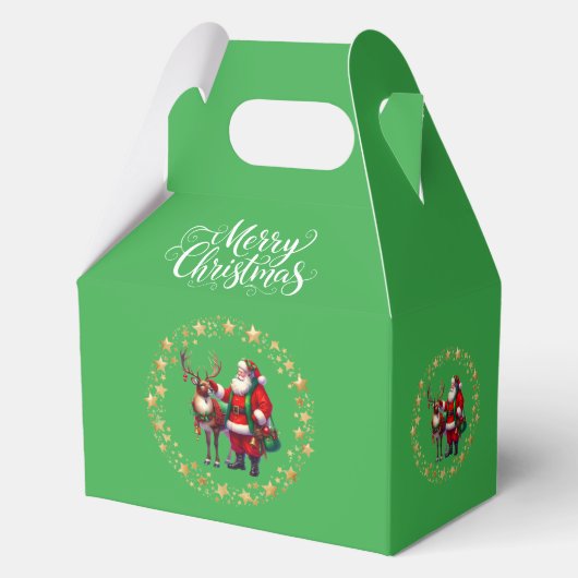 Santa Favor Geschenkbox Geschenkschachtel (Vorderseite)