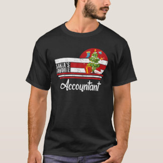 Santa Favorite Accountant Weihnachts Ugly Sweater T-Shirt
