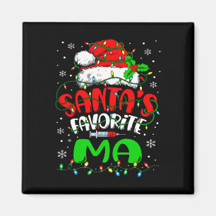 Santa Favorite Medical Istant Christmas Ma Magnet