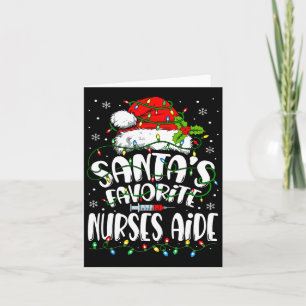 Santa Favorite Nurses Aide Christmas Nursing Istan Karte