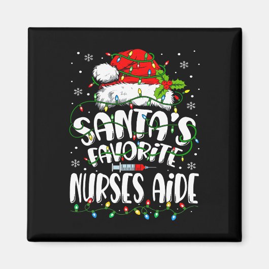 Santa Favorite Nurses Aide Christmas Nursing Istan Magnet (Vorne)