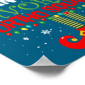 Santa Favorite Ortho Squad Elf Orthodontist Christ Poster (Ecke)