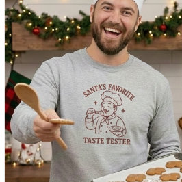 Santa favorite taste tester long sleeve T-Shirt