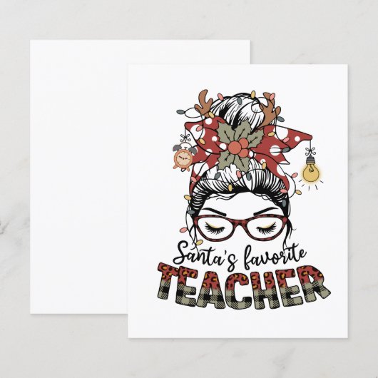 Santa Favorite Teacher (Vorne/Hinten)