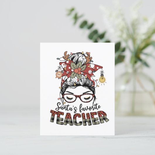 Santa Favorite Teacher (Stehend Vorderseite)