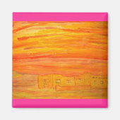 Santa fe adobe sky magnet (Vorne)