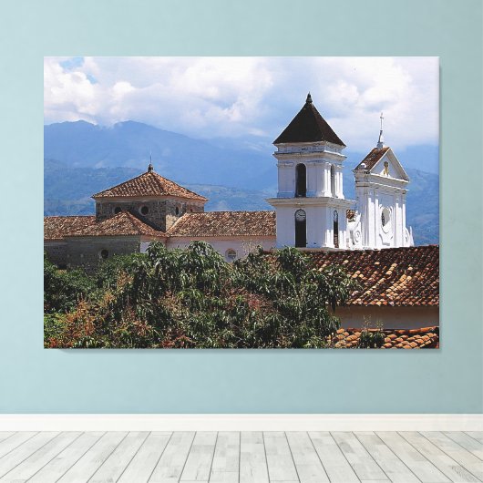 Santa Fe Antioquia Canvas Print Leinwanddruck (Insitu (Holzboden))