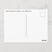 Santa Fe Botanischer Garten Horno Postkarte (Rückseite)