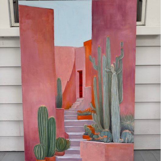 Santa Fe Cacti Boho Poster